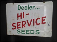 Hi - Service Seed Dealer Sign - NOS