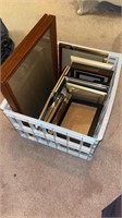 Crate of Empty Picture Frames - Various Sizes