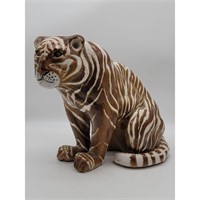 Vintage Italian Faience Pottery Tiger