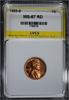 1955-S LINCOLN CENT LVCS SUPERB GEM