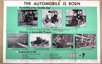 1955 GM automotive magazine poster 22"x33"