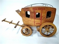 Vtg Wooden Wells Fargo Carriage Replica