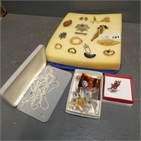 Nice Lot of Costume Jewelry - Pins & Brooches
