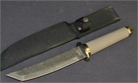 Large Sharper Brand Heavy Tanto Knife With Sheath