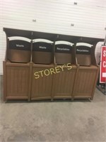 4 Unit Waste / recycle Station