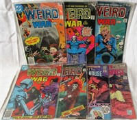 Lot of 7 Weird War and Horror Comics