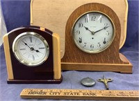 Bulova Battery Clock & Seth Thomas Mantle Clock