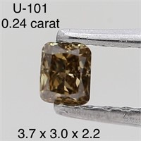 $400  Rare Fancy Natural Color Diamond(0.24ct)