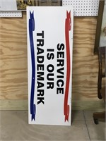 Plastic 48x18 Inch Two Sided Service Sign