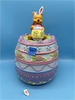 Winnie The Pooh Easter Cookie Jar- Damaged