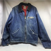 D1) QUILTED CARHART DENIM JACKET, SIZE LARGE