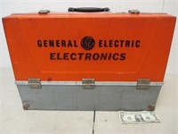 Vintage General Electric Orange Tube Caddy w/