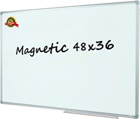 Lockways Magnetic Dry Erase Board 48x36 Inch
