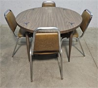 Mid century falcon table and 4 chairs