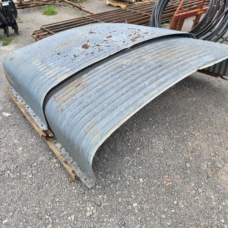 7 Metal Roofing Sheets off of Forage Wagon
