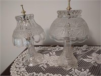2 Glass Table Lamps