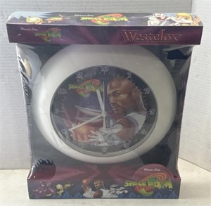 (J) NOS Michael Jordan Space jams Westclox Clock