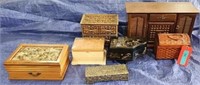 dlarge lot of jewelry boxes