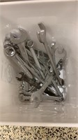 Bucket of standard box wrenches