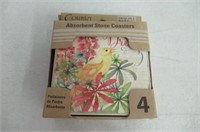 CounterArt Absorbent Stone Coasters- SQ Always