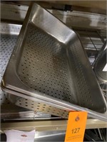 Slotted steam pans full size 4" like new