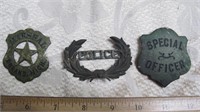 3 Badges including 2" Special Officer