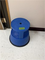 Round Blue Step Stool