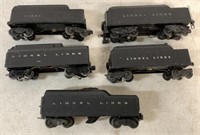 lot of 5 Lionel Coal Cars