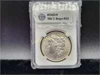 1886 U.S. MORGAN SILVER DOLLAR MS66
