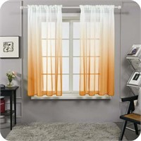 52 x 63  Deconovo Ombre Semi Sheer Curtains  2 Pan