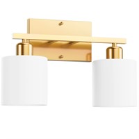 Dekang 2-Light Gold Bathroom Light Fixtures Over M