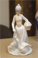 Lladro-Style Ceramic Figurine
