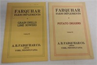 lot of 2 Farquhar Implements bulletins 225 & 325