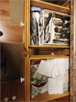 Drawer lots of utensils rags and more