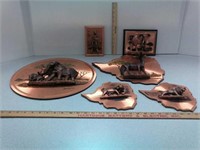 Gastone copper wall hangings. Handmade and