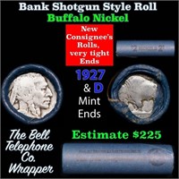 Buffalo Nickel Shotgun Roll in Old Bank Style 'Bel