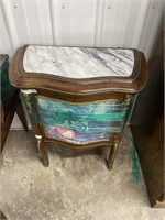 Marble Topped End Table - as is