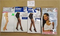 3 New Pairs Panty Hose Size D & New 2X Sports Bras