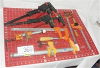 Grouping of Auto Vises and Clamps