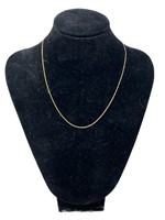 CID 14k gold petite chain necklace 16"