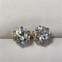 $150 10K  Cz 6.5Gg Earrings