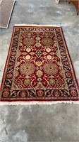 Red Hand Made Wool Rug