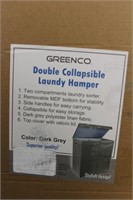 Greenco Double Collapsible Laundy Hamper