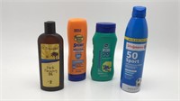 Sun Screen Lot 2 New, 2 >50% Full)