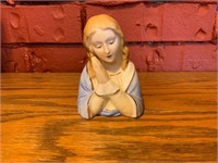 Vintage NAPCO Ceramic Figure Of A Woman Praying.