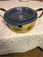 oven dish with lid & spins