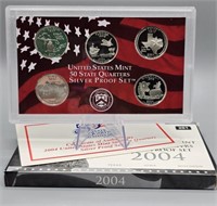 2004 US Silver Statehood Quarter Set