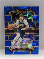 2023-24 Luka Doncic Select Blue Cracked Ice Prizm