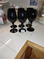 Towne stemware, set of 6 hand made, mouth blown.