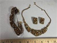 Barclay necklace, earrings, bracelet
